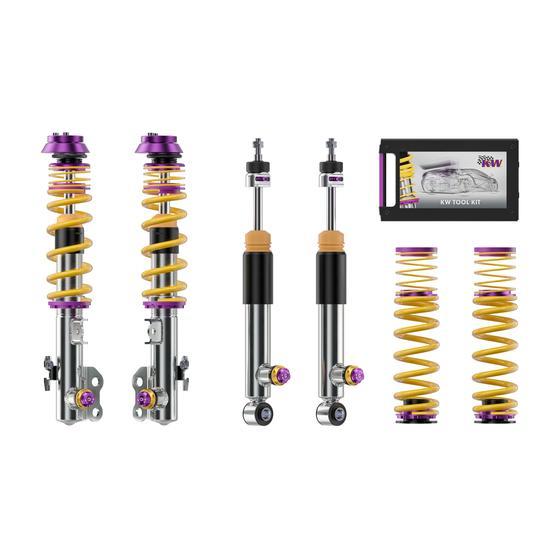 KW Coilover Kit V4 Clubsport w/ Top Mounts - Toyota YARIS (_P21, _PA1, _PH1)