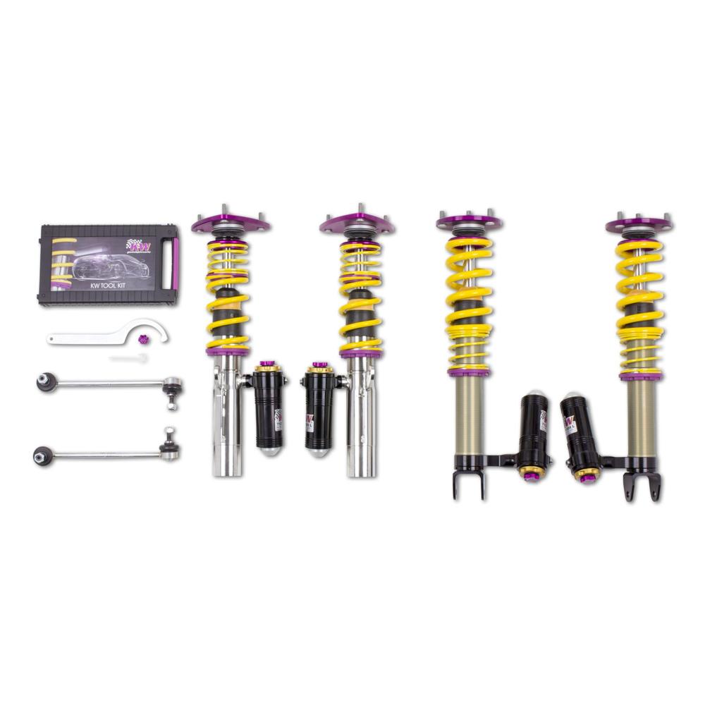 KW Coilover Kit V4 Clubsport w/ Top Mounts - Porsche 911 (997) (Carrera 4, Turbo, Carrera 4S +1 more)
