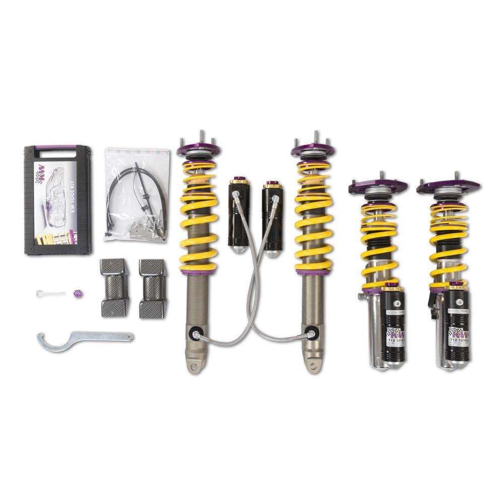 KW Coilover Kit V4 Clubsport w/ Top Mounts - Porsche 911 (991) (Turbo, Turbo S) [39771251]