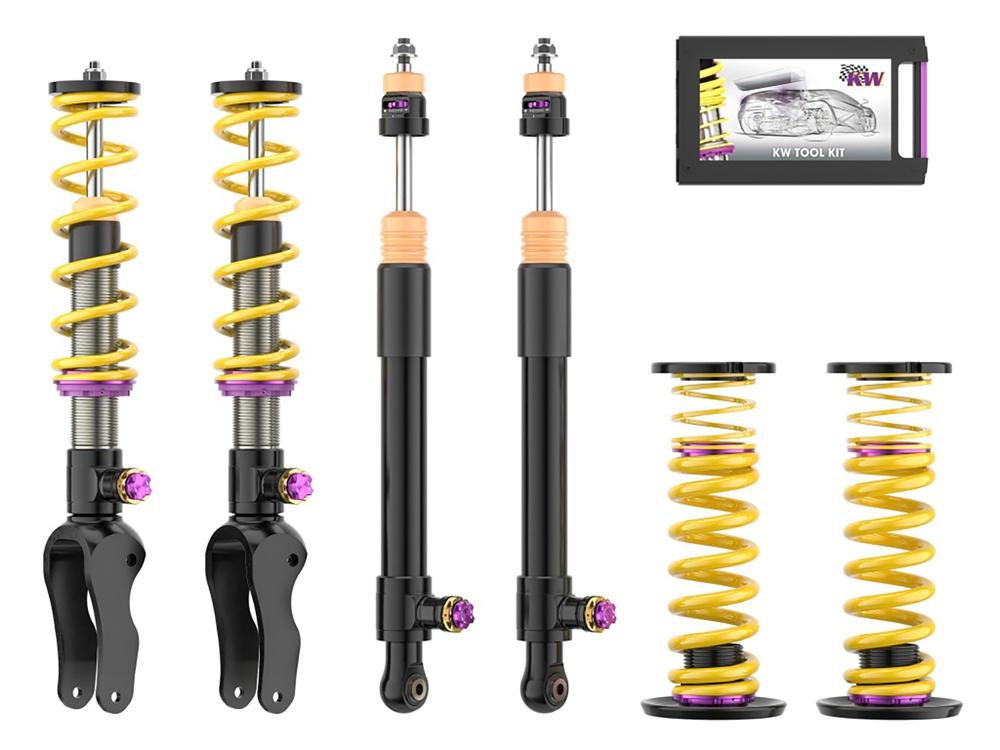 KW Coilover Kit V4 w/ Deactivation For Electronic Dampers - Porsche TAYCAN (Y1A)
