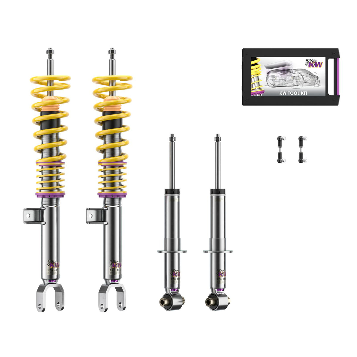 KW Coilover suspension V3 inox - BMW 5 Series (G31) (520d, 530i)