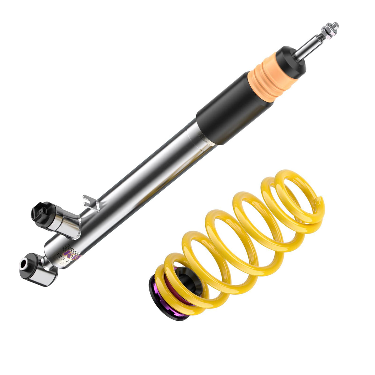 KW DDC - Plug & Play coilovers inox VW Golf VIII st. wagon 4WD incl. R - Vw GOLF VIII Estate (CDV)