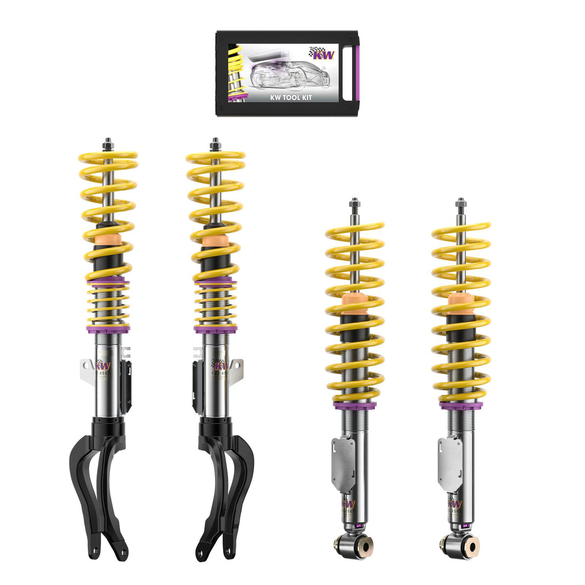 KW Coilover kit Variant 3 inox ( incl. deactivation for electronic damper) BMW 5 (F10) ( - Bmw 5 (F10), Bmw 6 Gran Coupe (F06)