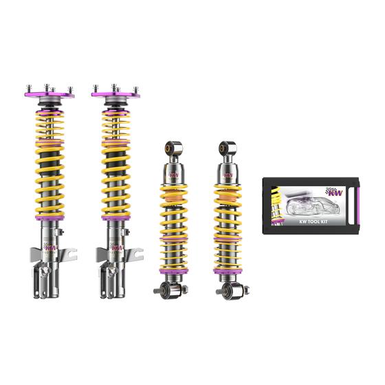 KW Coilover suspension V3 inox - Porsche 944 (944) (944 Turbo) [3527100G]