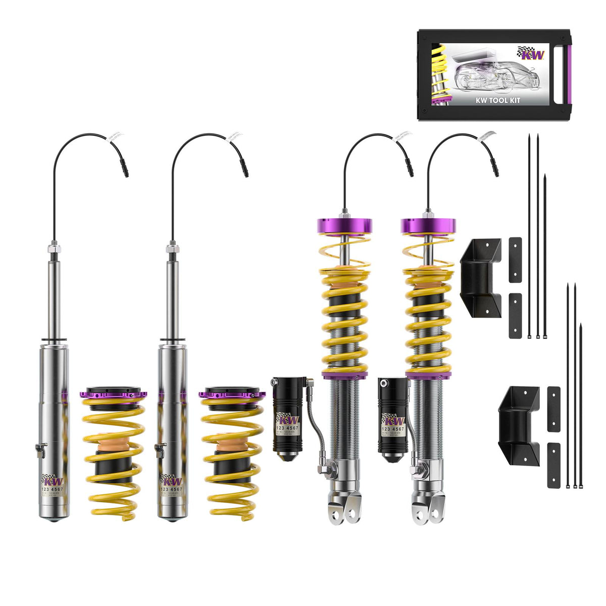 KW DDC – Plug & Play coilover suspension inox (incl. HLS 2) PORSCHE 911 (991)