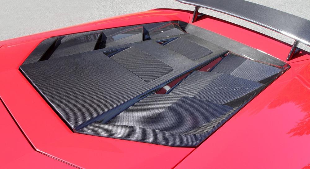 Lamborghini Huracán Evo RWD | Engine Bonnet N-Largo (for Cars without Glass Bonnet) - Visible Carbon