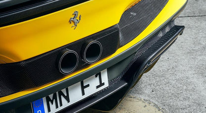 Ferrari 296 GTB | Carbon - Stainless Steel Black Tailpipes with Matte Carbon Cover