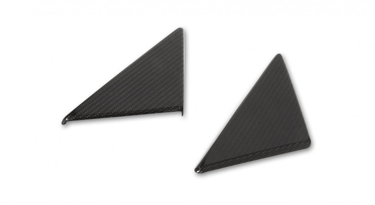 Ferrari 488 Pista/Spider | Triangle Cover For Side Window - Visible Ferrari Carbon