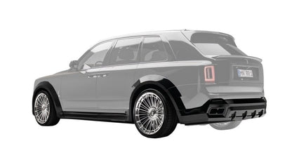 Rolls Royce Cullinan - Series 2 | Novitec Overdose S2 Front Attachment and Rear Diffuser in Visible Carbon Surcharge