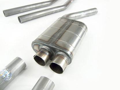 QuickSilver Stainless Steel Exhaust Twin System - Maserati Sebring Ser. 1, 2 (1965-1969)