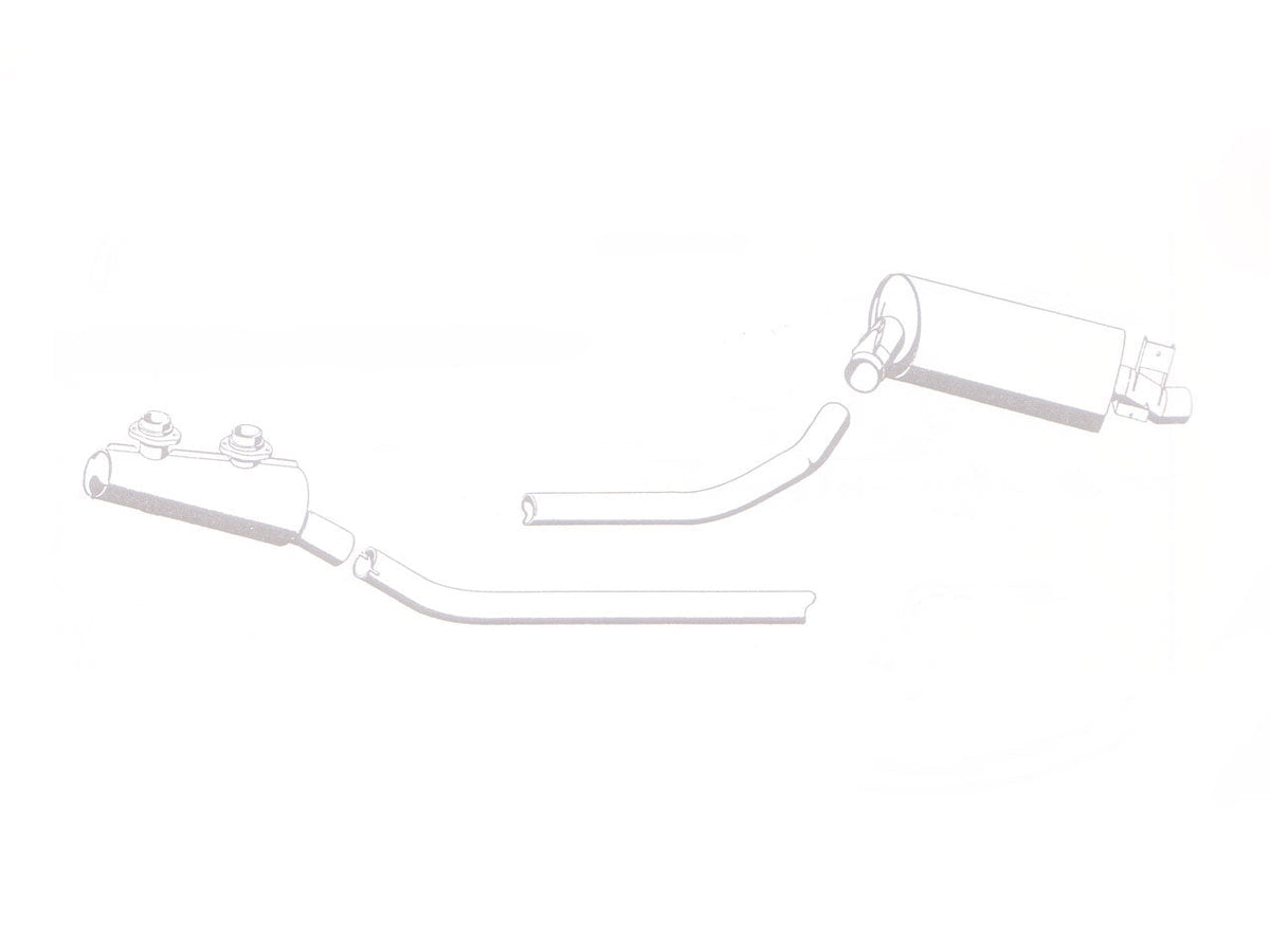 Quicksilver Mercedes 300 SL Coupe OR Roadster (W198) Stainless Steel Exhaust (1954-63)