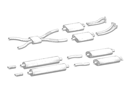 QuickSilver Stainless Steel Exhaust - Aston Martin DBS V8 (Injection) (1969-1972)