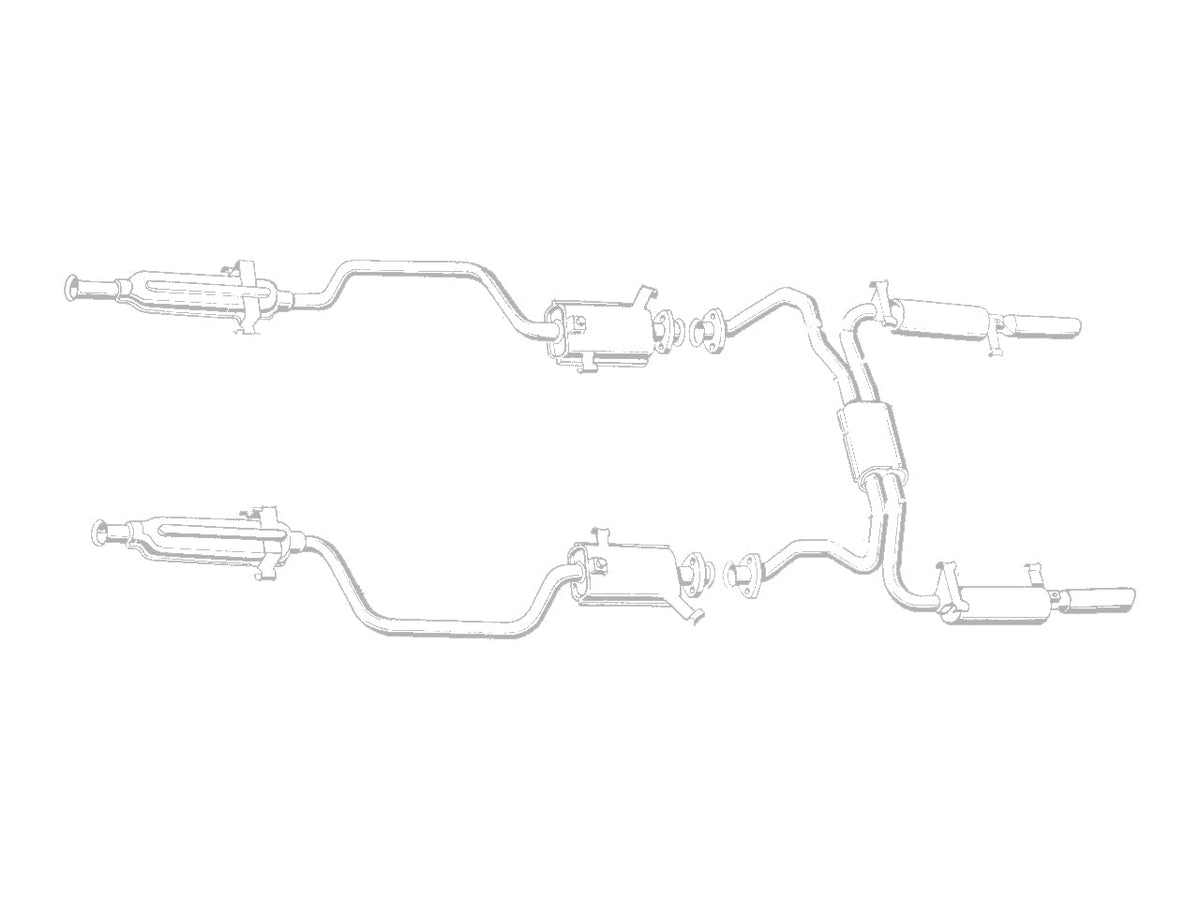 Quicksilver Maserati Kyalami Stainless Steel Exhaust (1975-83)