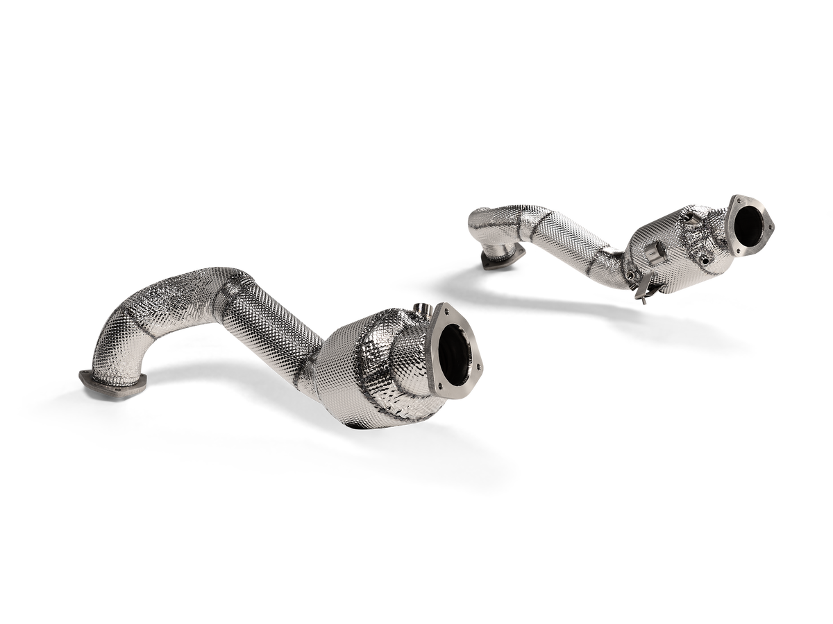 Akrapovic Link Pipe Set (Titanium) for Porsche 718 Cayman GT4 RS