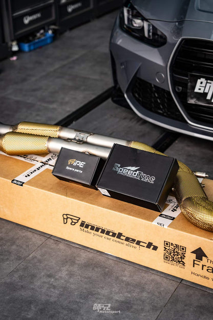 iPE GT4 3D Front Pipe and AFC Mid Pipe I - BMW M3 G80 and M4 G82 S58 and M2 G87 S58