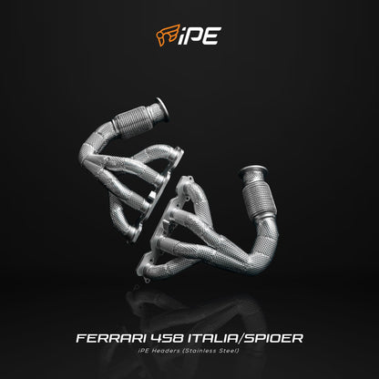 iPE Headers - Ferrari 458 Italia and 458 Spider and 458 Speciale