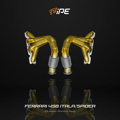 iPE Headers - Ferrari 458 Italia and 458 Spider and 458 Speciale