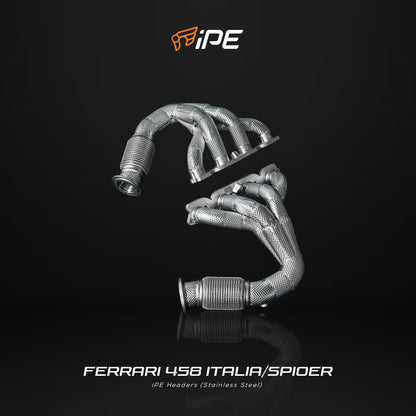 iPE Headers - Ferrari 458 Italia and 458 Spider and 458 Speciale