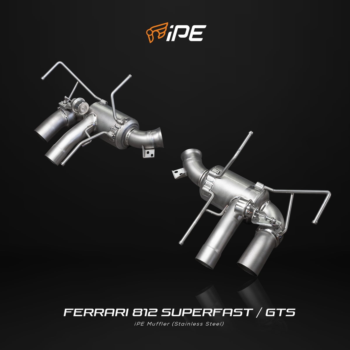 iPE Titanium Rear Valvetronic System - Ferrari 812 Superfast and 812 GTS