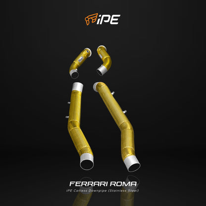 iPE Downpipe and Mid Pipe - Ferrari Roma and Roma Spider (OPF)
