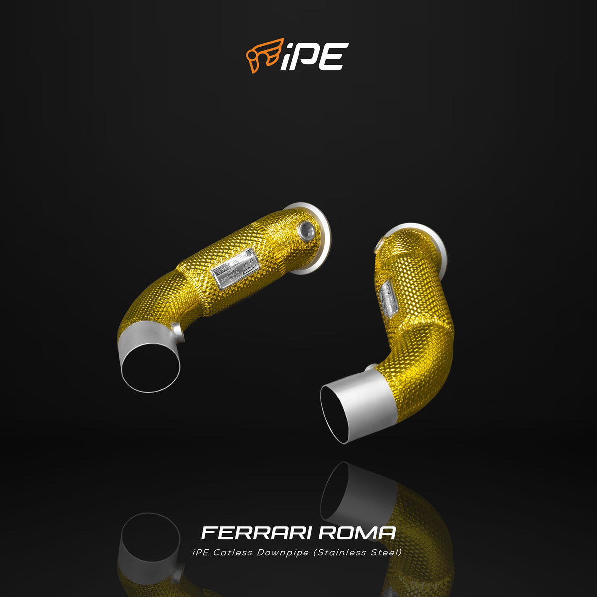 iPE Downpipe and Mid Pipe - Ferrari Roma and Roma Spider (OPF)