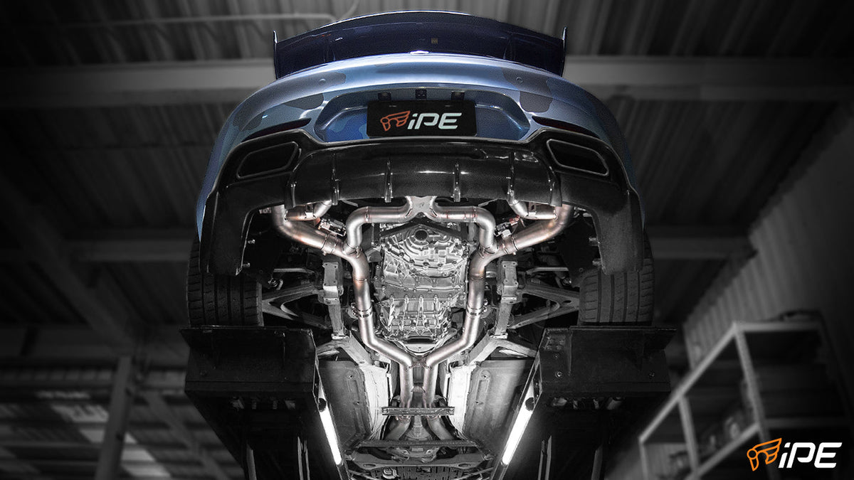 iPE Titanium Cat Back System - Mercedes-AMG GT, GT S and GT C C190 (F1 Cat Back System)