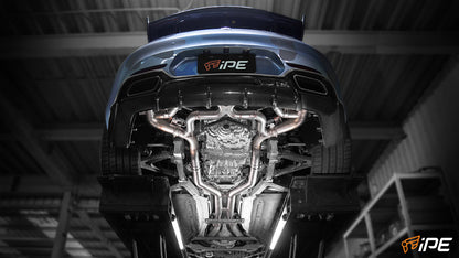 iPE Titanium Cat Back System - Mercedes-AMG GT, GT S and GT C C190 (F1 Cat Back System)