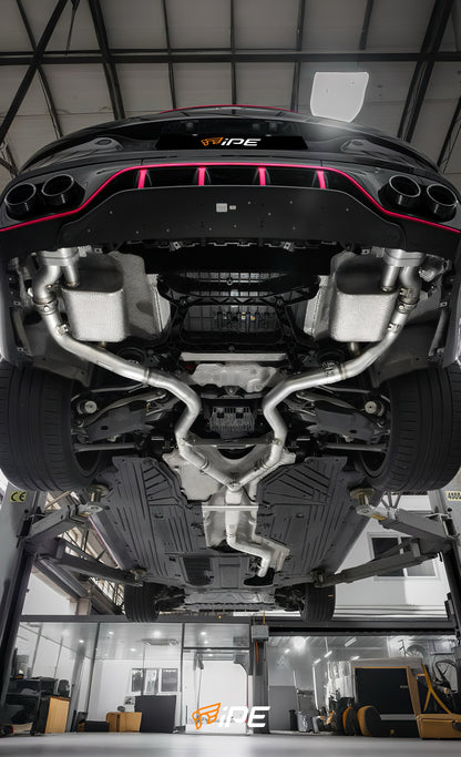 iPE Cat Back System - Mercedes-AMG CLE53 A236 and C236 (Factory control, Non-OPF, OPF, Left Hand Drive)