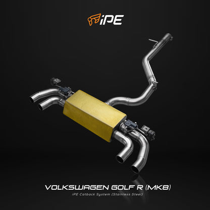 iPE Cat Back System - Volkswagen Golf R Mk8