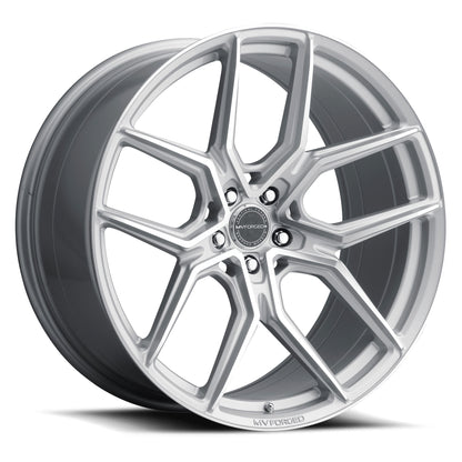 MV Forged MVF5 Vertical Forged Wheel in Diamond Silver