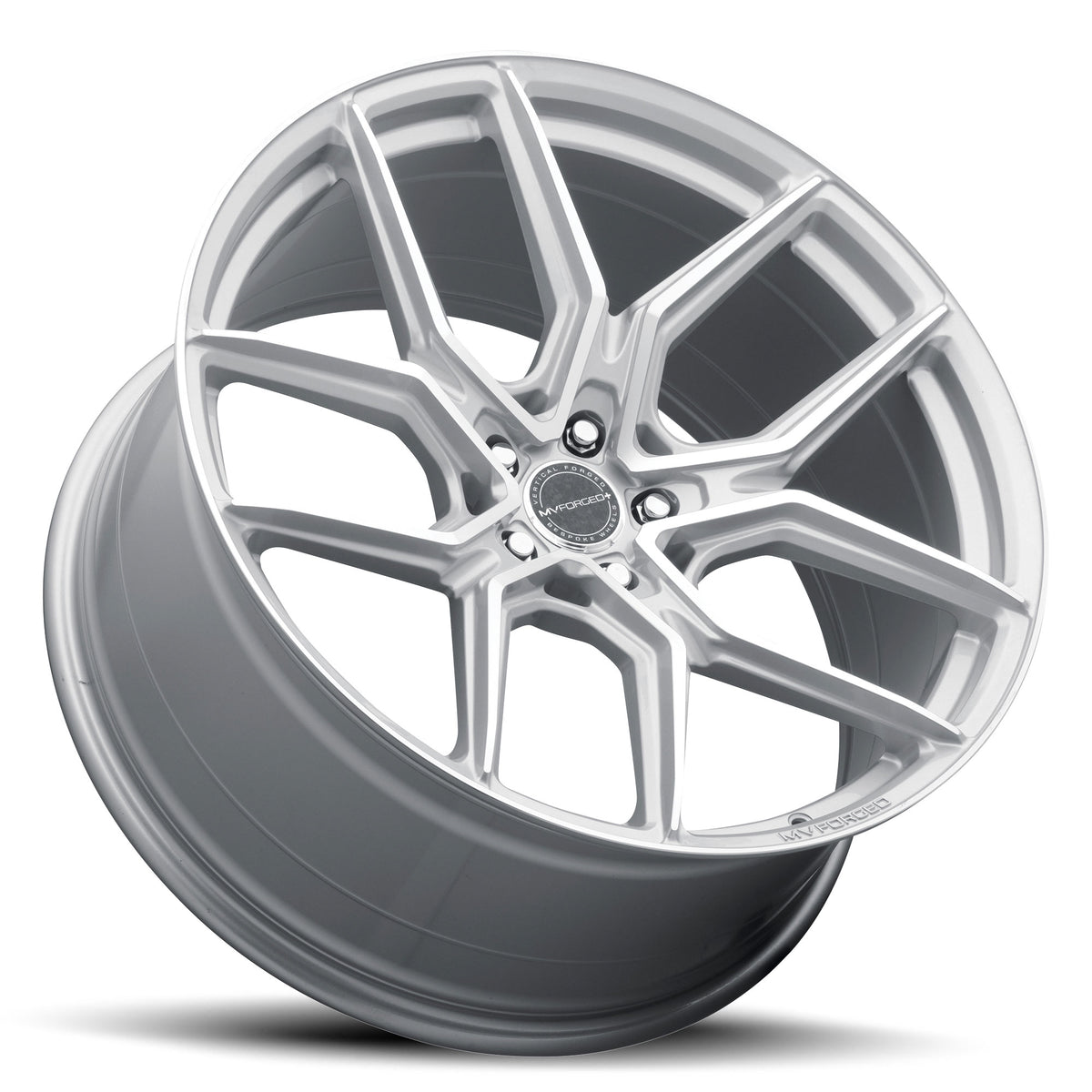 MV Forged MVF5 Vertical Forged Wheel in Diamond Silver