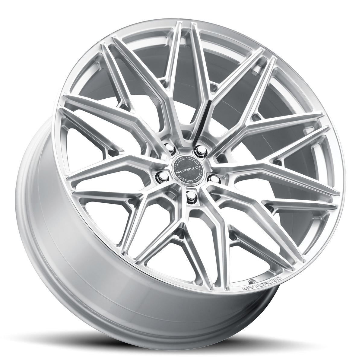 MV Forged MVF2 Vertical Forged Wheel in Diamond Silver
